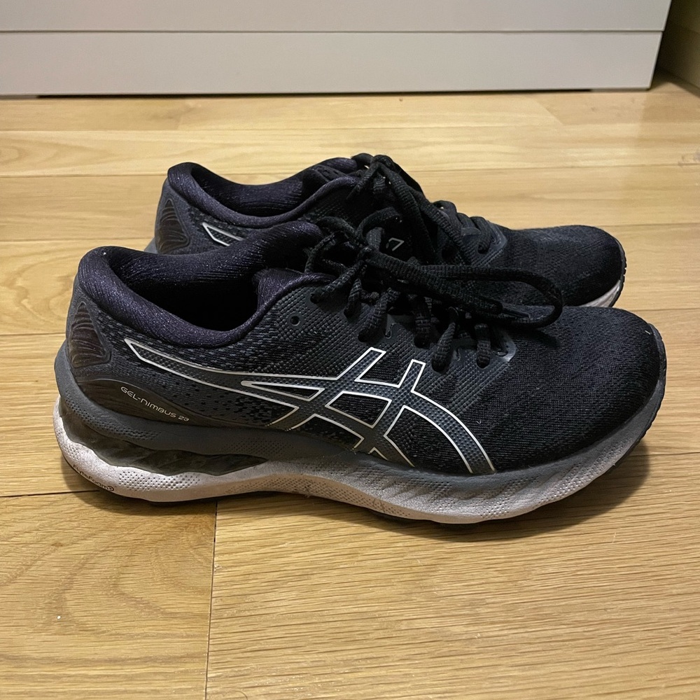 ASICS Black and White Athletic Sneakers
